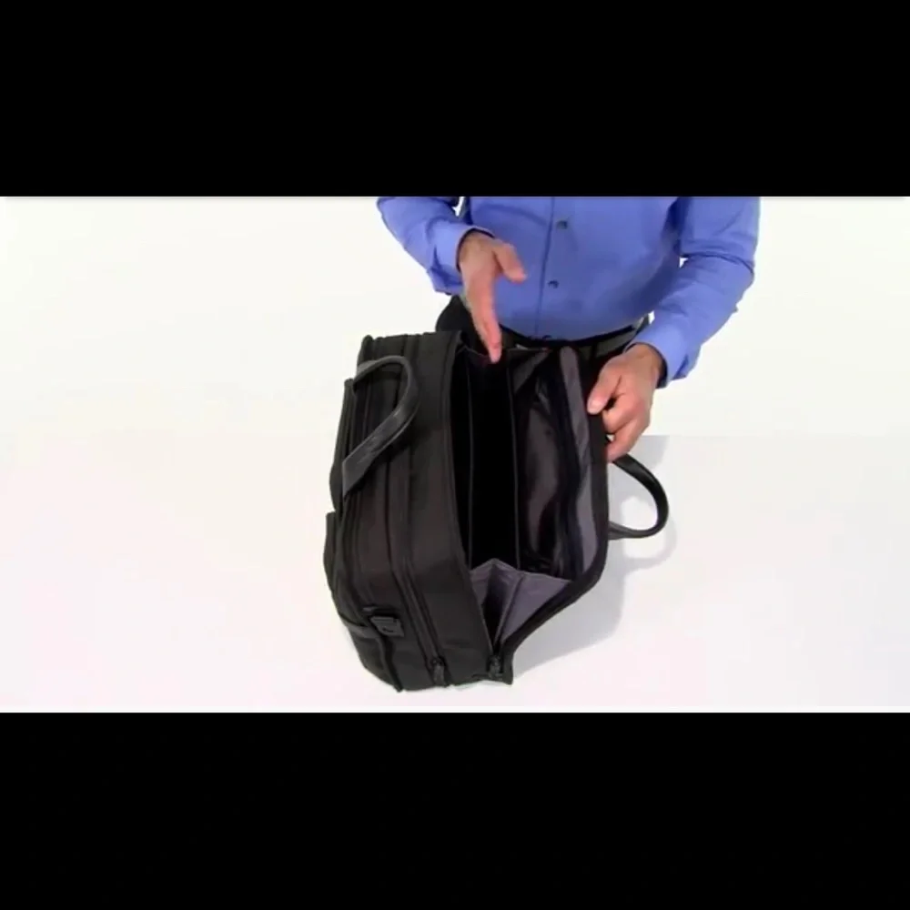Tumi Ballistic Nylon Alpha Expandable Organizer Laptop Brief